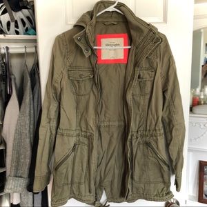Abercrombie & Fitch Green Army Utility Jacket | M